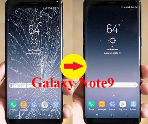 Báo giá sửa chữa, thay mặt kính, cảm ứng, màn hình SamSung galaxy Note 9